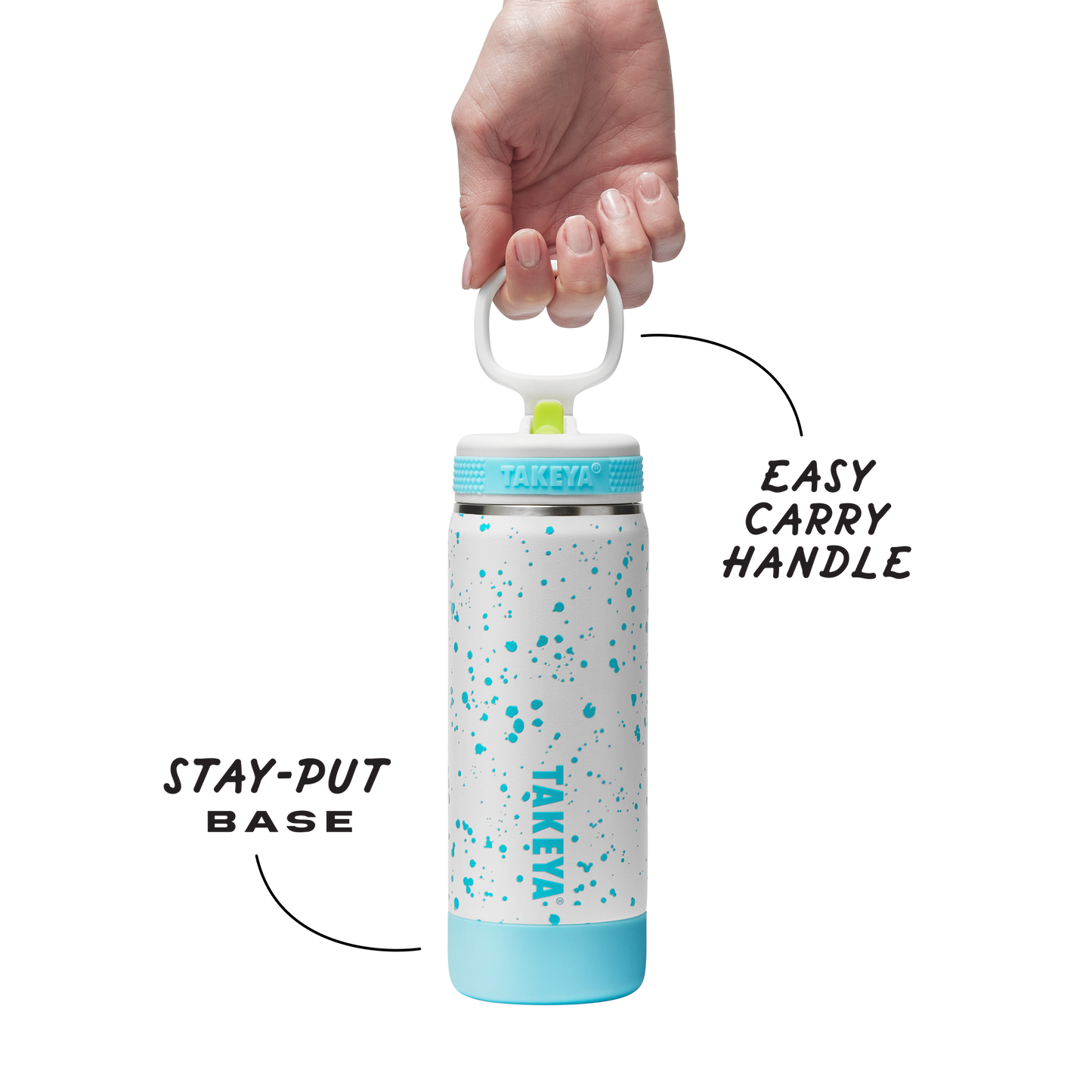 glow-in-the-dark-sport-kids-water-bottle-confetti-with-straw-lid-r4 TKS_SP25_CoreKidsGIDConfetti_StwBtl_CloudGlow_18oz_51368_v3_sRGB-Callout.png